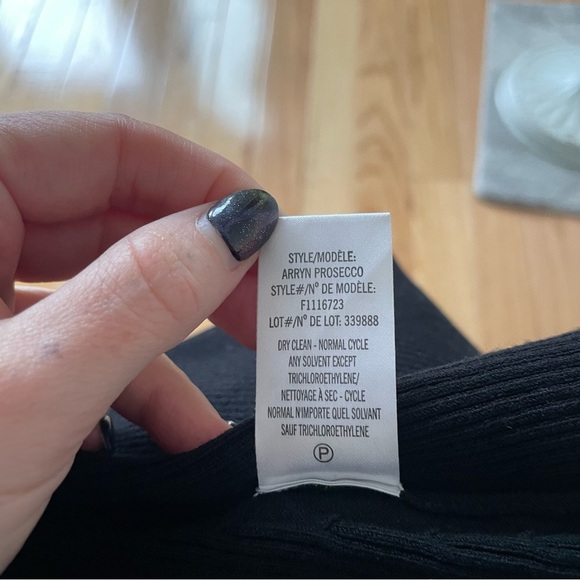 Theory Arryn Prosecco Viscose Knit Ribbed Black A Line Mini Skirt EUC Size XS - Picture 11 of 12